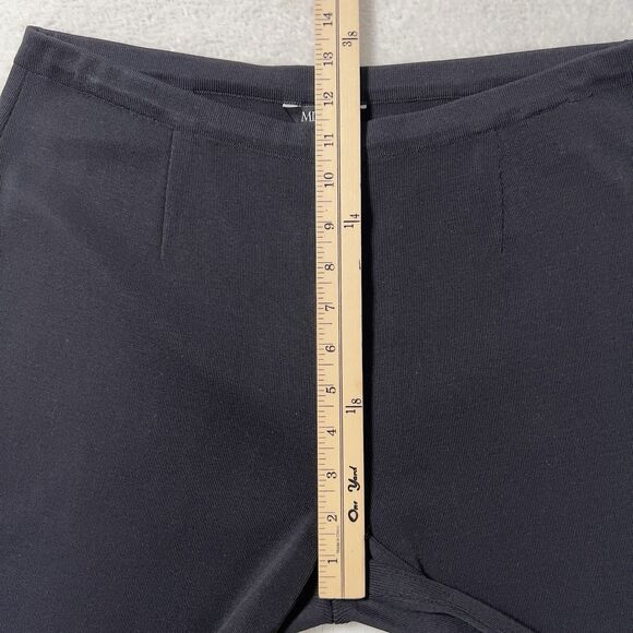 Misook Nancy Pull On Knit Pants Womens Sz M Black Straight Leg Elastic Waist - Picture 11 of 14